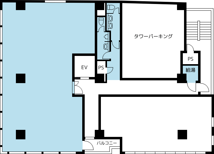クリスタルタワービル5階平面図